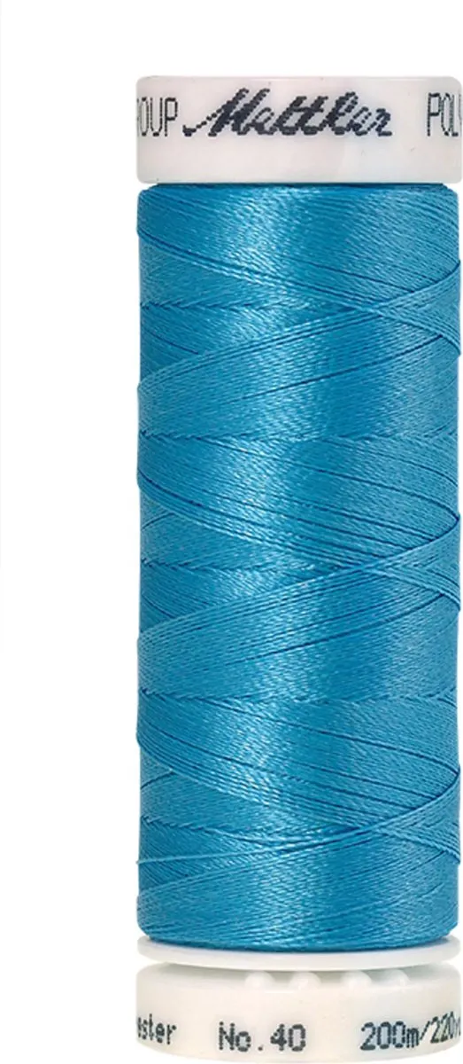 Mettler borduurgaren - Blauw - Nr 3910 - Polysheen - 200 meter
