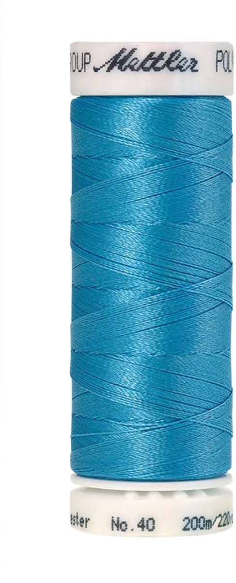 Mettler borduurgaren - Blauw - Nr 3910 - Polysheen - 200 meter