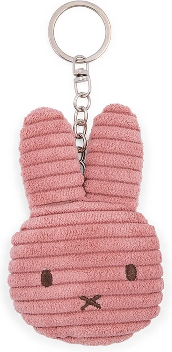 Nijntje Sleutelhanger Corduroy Dusty Rose ECO 10 cm - Knuffel Dusty Rose
