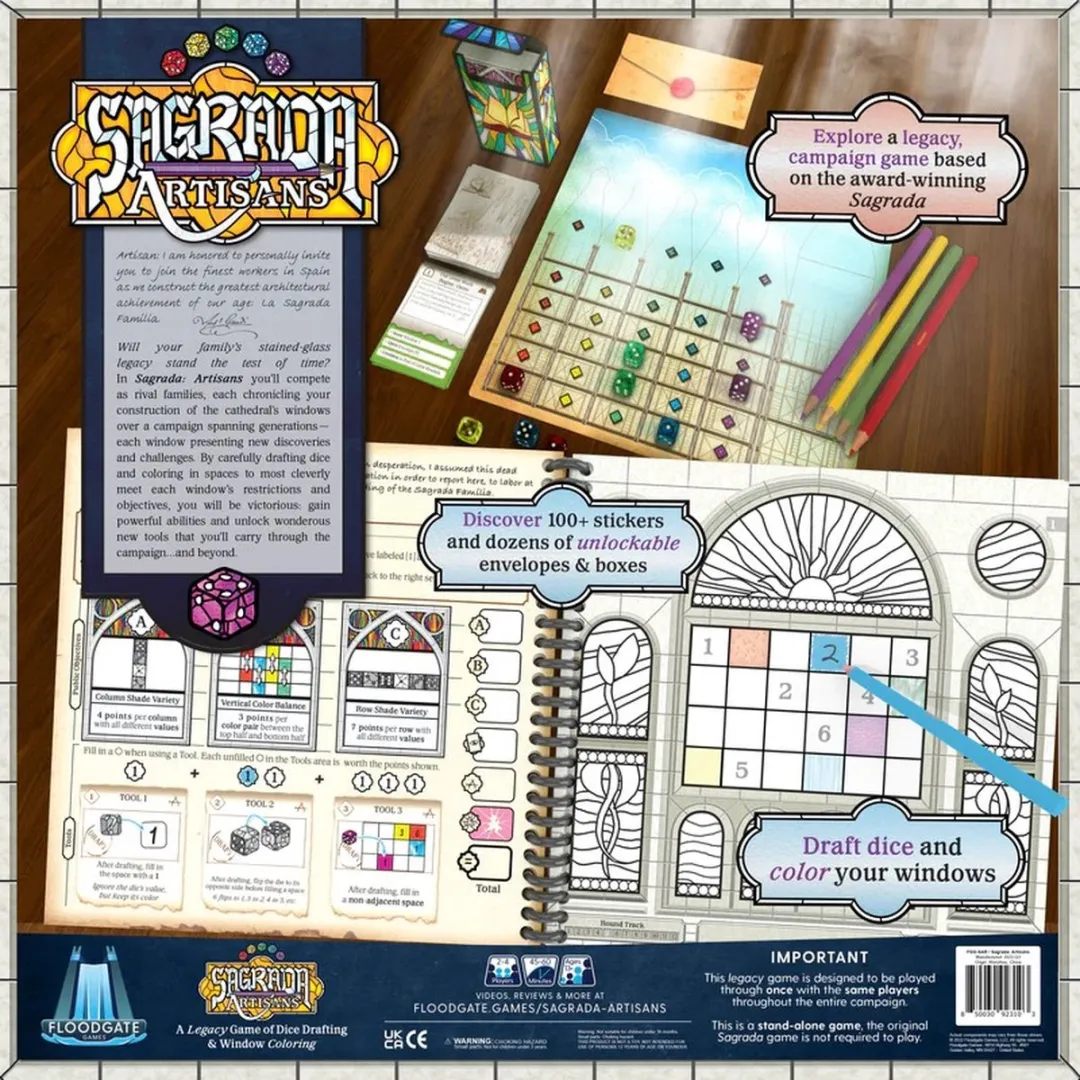 Floodgate Games Sagrada Artisans Bordspel - 2-4 Spelers