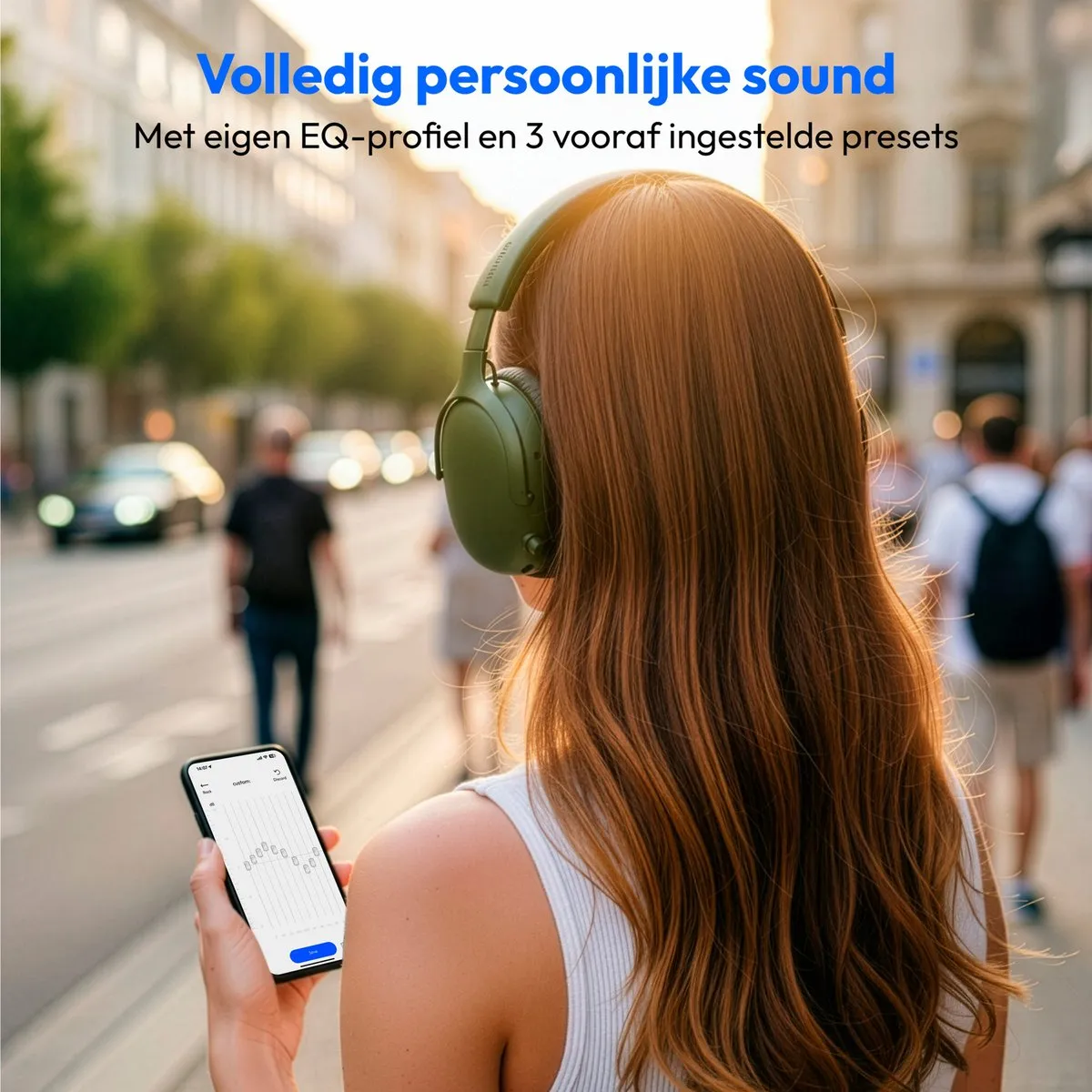 Medion HX-1 Pure Over-Ear Koptelefoon - Groen - IPX4 - afbeelding 6 van 6