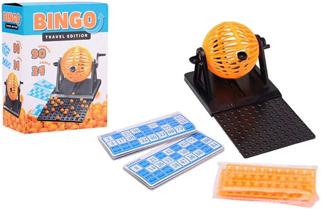 Bingo set - Met Bingomolen - Inclusief 48 kaarten en 90 balletjes - Spellen