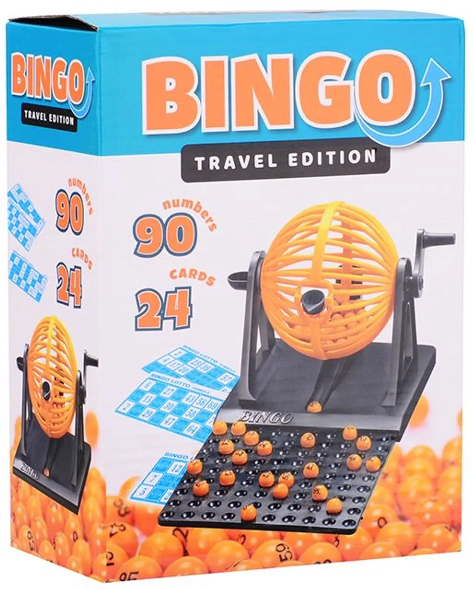 Bingo set - Met Bingomolen - Inclusief 48 kaarten en 90 balletjes - Spellen