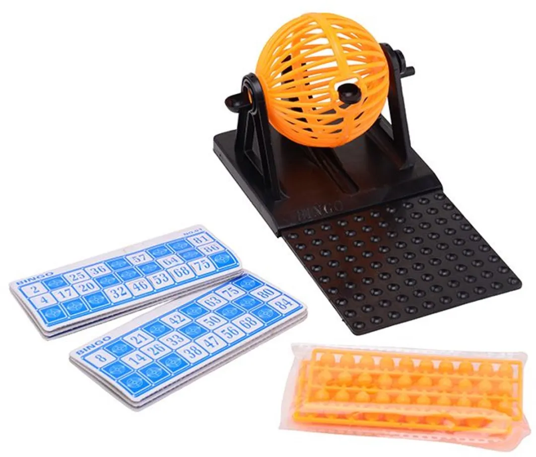 Bingo set - Met Bingomolen - Inclusief 48 kaarten en 90 balletjes - Spellen