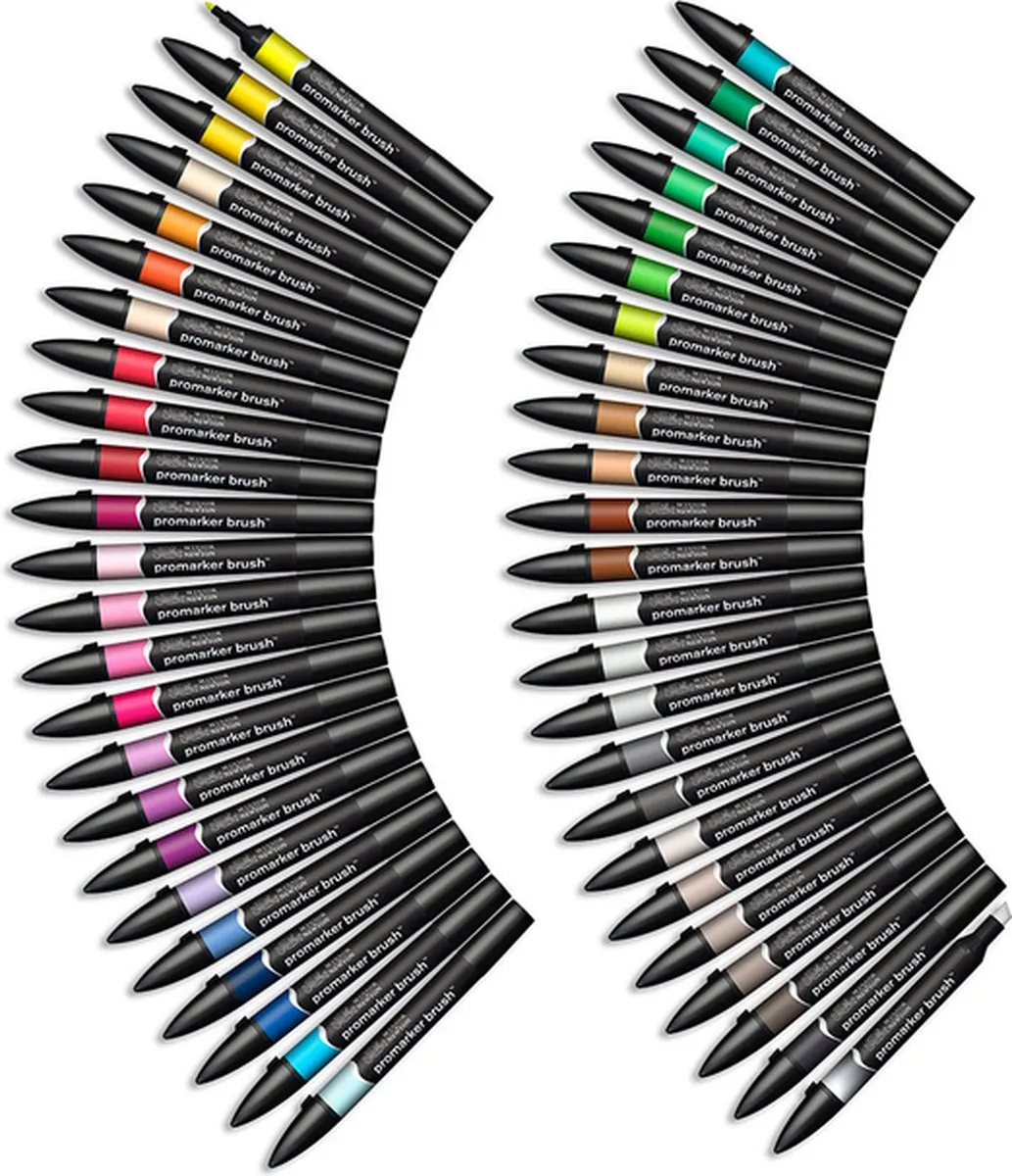 Winsor & Newton Promarker Brush 48 Essential Collection - 48 Stuks