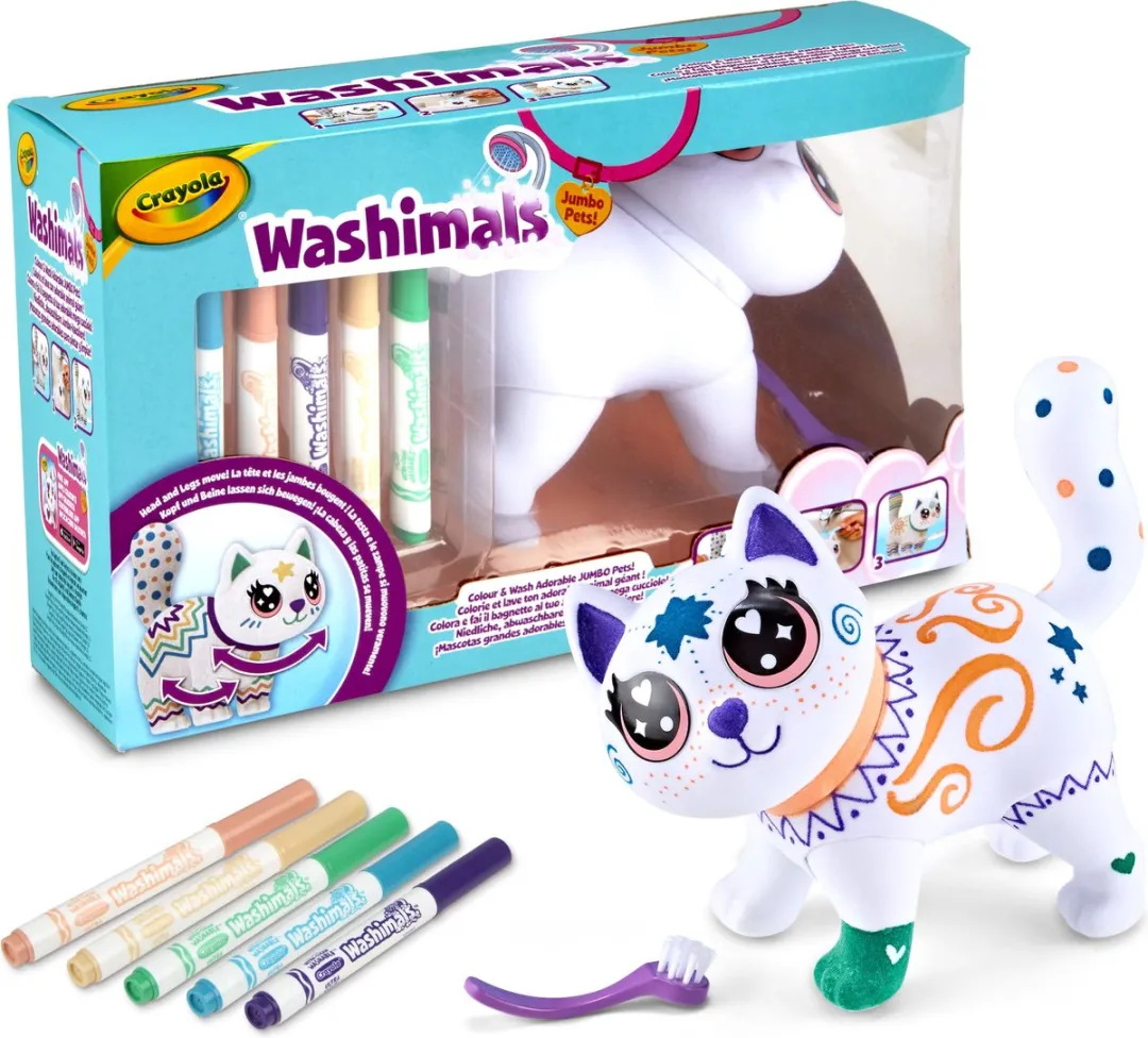 Crayola Washimals Jumbo Pets Set Big Jenny - Veelkleurig