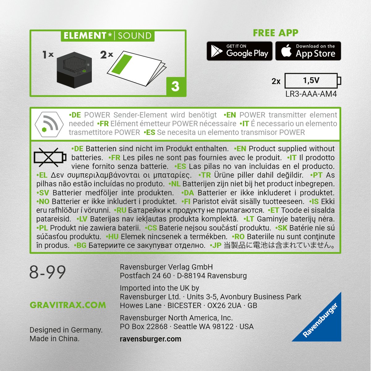 Ravensburger GraviTrax Power Element Sound