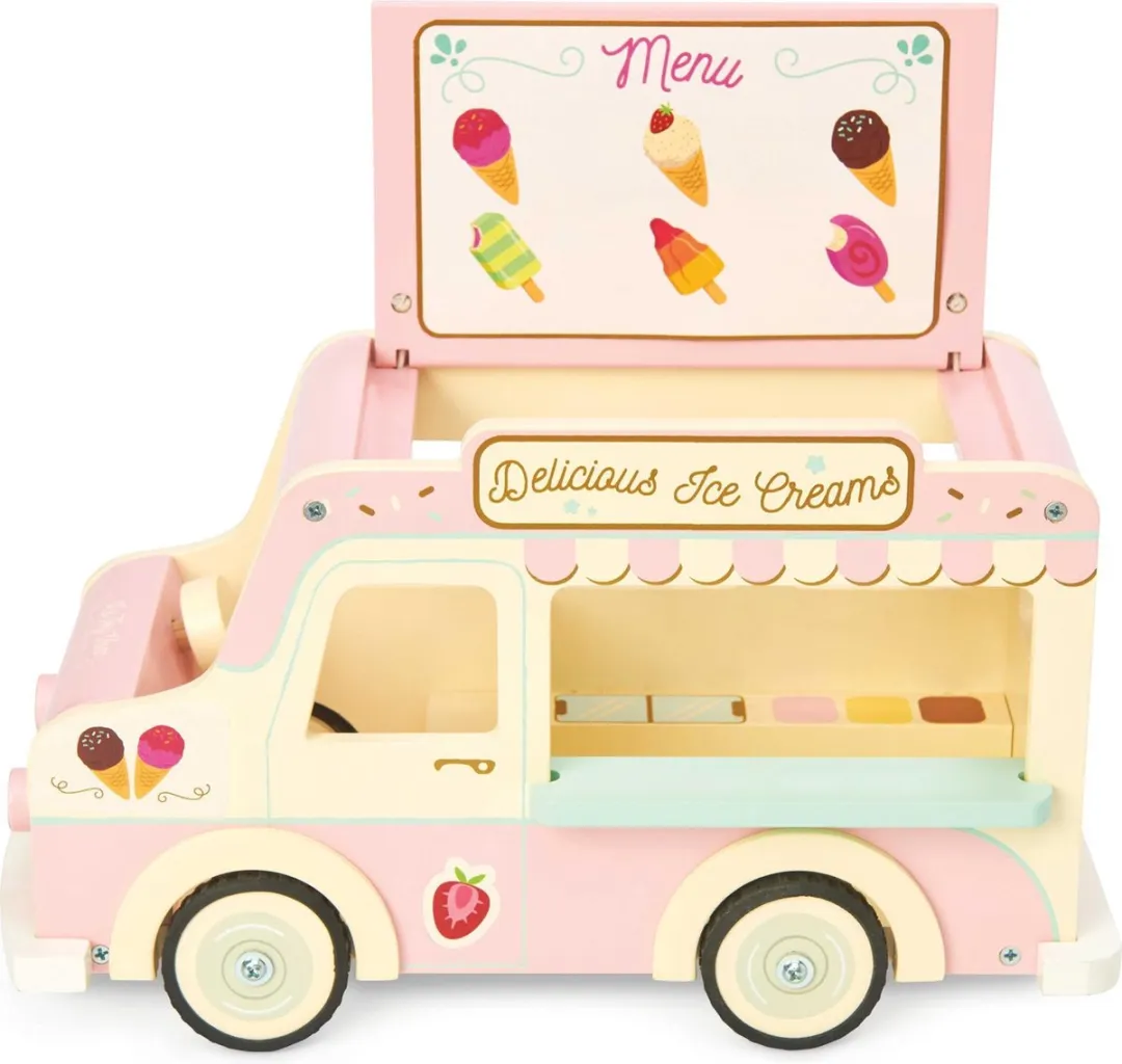 Le Toy van Houten Vintage IJscowagen Roze/Room - 410ME083