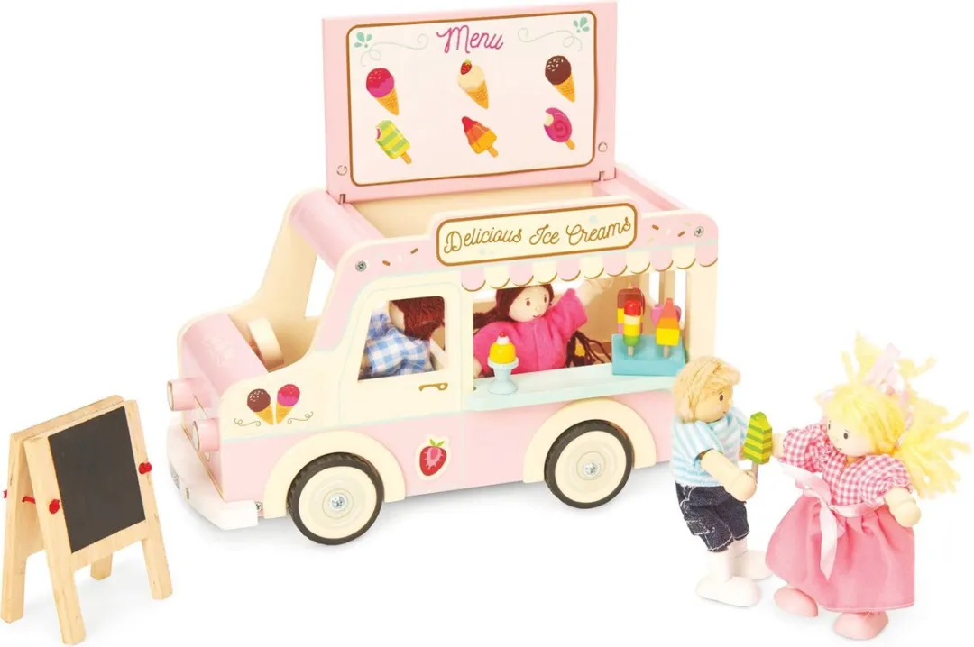 Le Toy van Houten Vintage IJscowagen Roze/Room - 410ME083