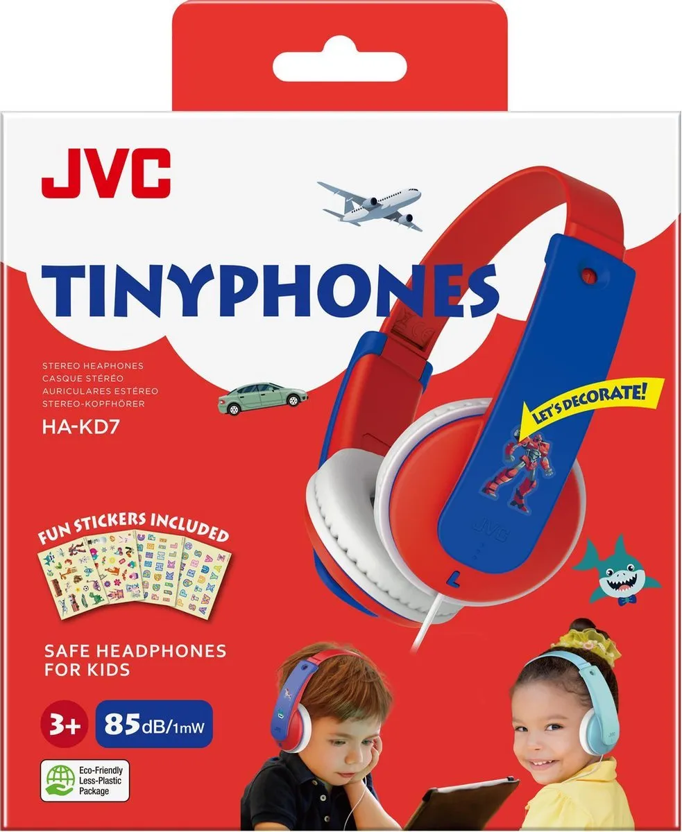 JVC HA-KD7 On-ear Koptelefoon - Rood