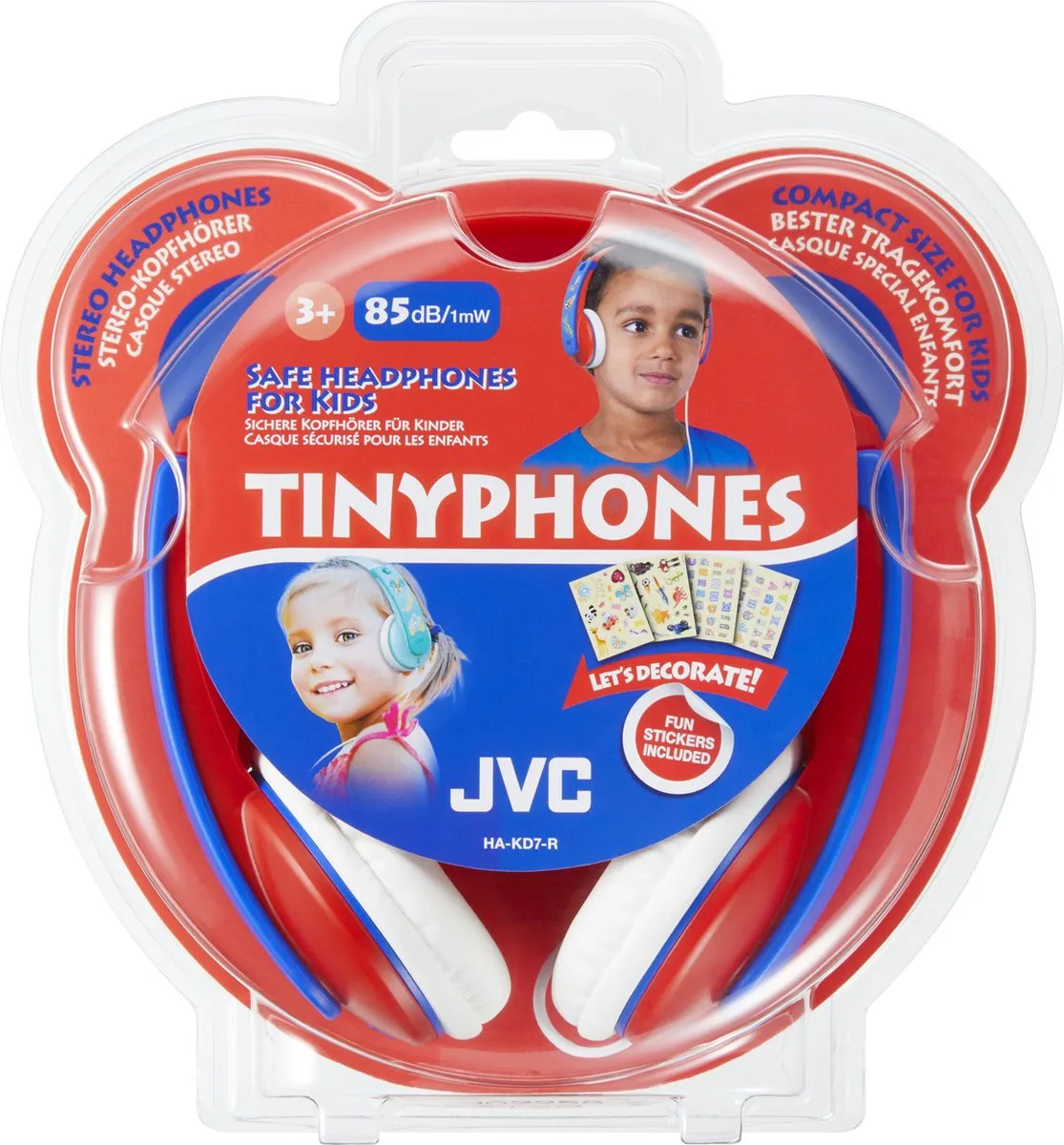 JVC HA-KD7 On-ear Koptelefoon - Rood