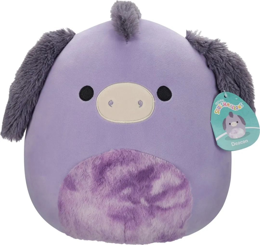 Squishmallows Deacon Paarse Donkey 30cm