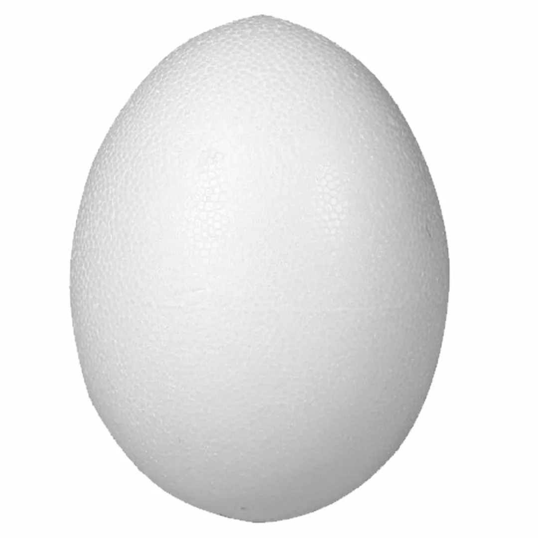 Rayher Hobby Piepschuim Ei 10cm - 10 Stuks - Wit