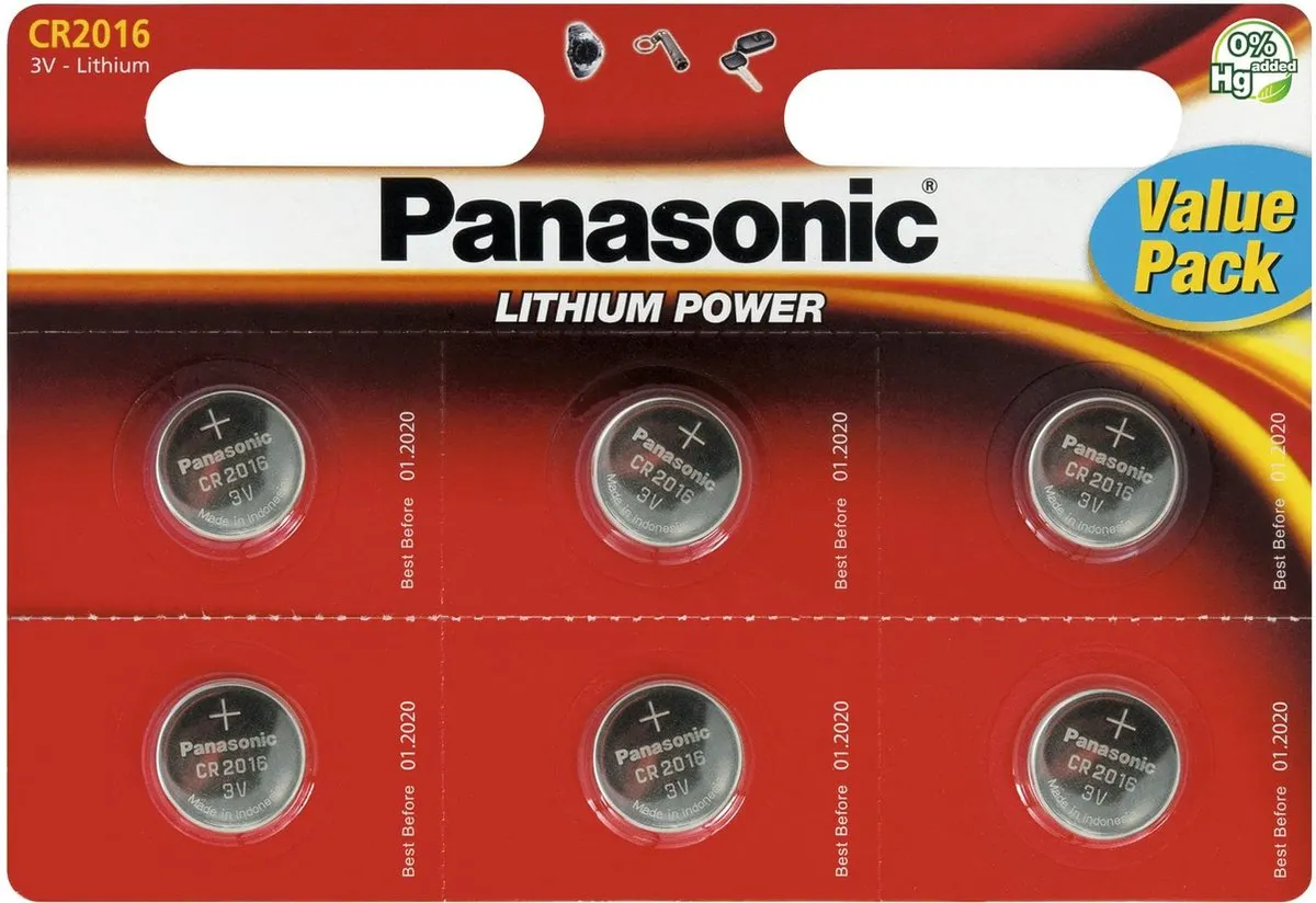 Panasonic CR-2032 Knoopcel - 6 Stuks - afbeelding 6 van 6