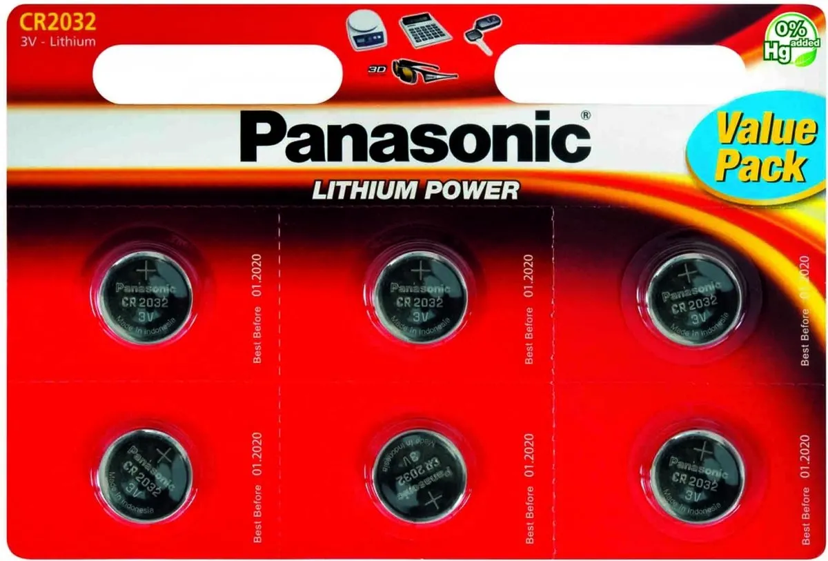 Panasonic CR-2032 Knoopcel - 6 Stuks
