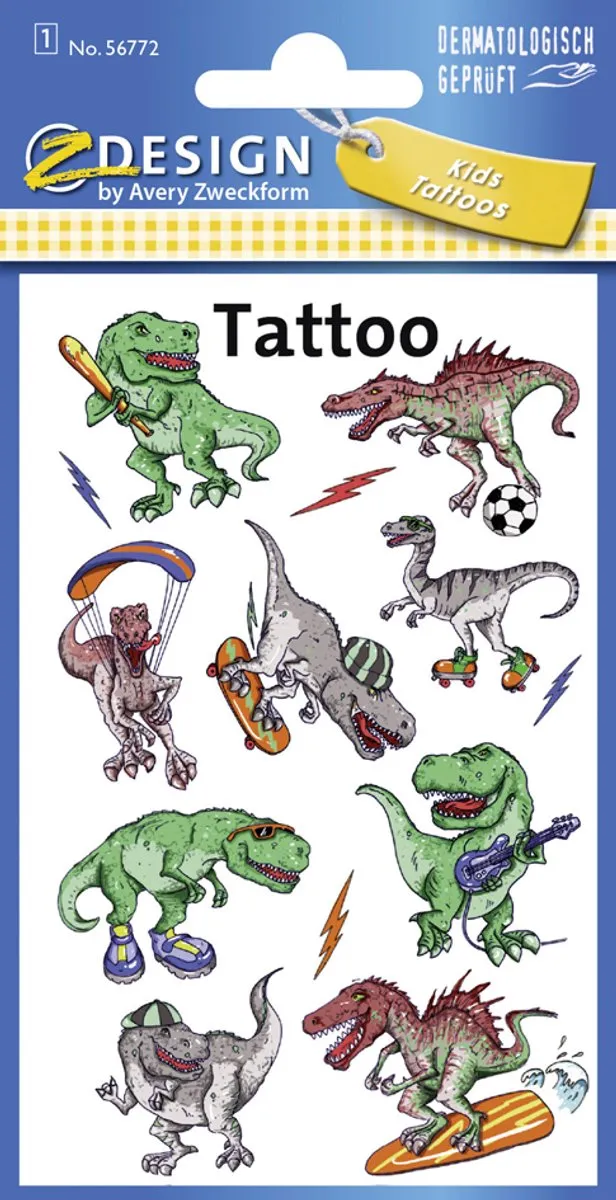 Avery Eenhoorn Tijdelijke Tatoeages - 1 Stuk