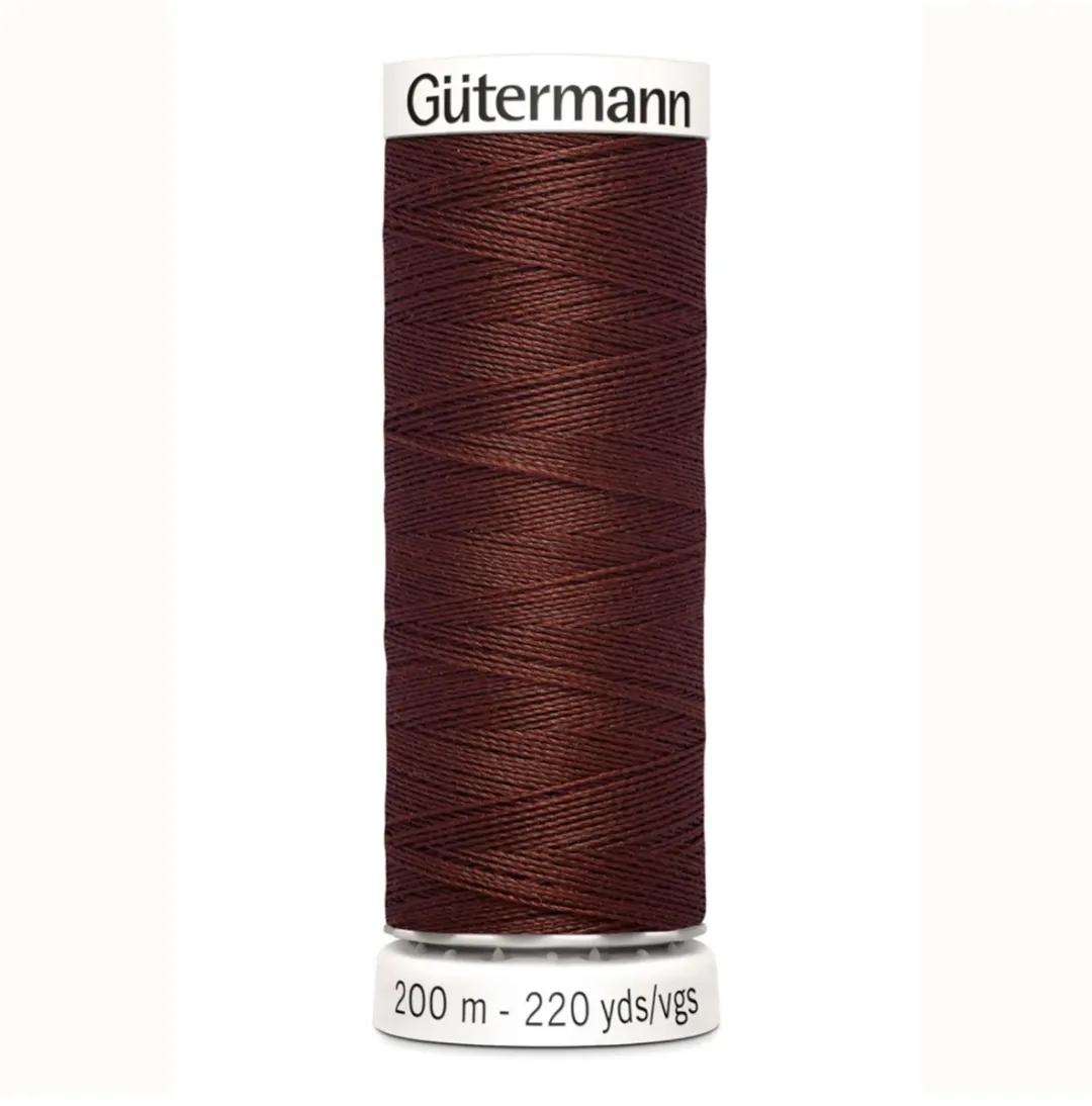 Gutermann Polyester Naaigaren 200m - Bruin
