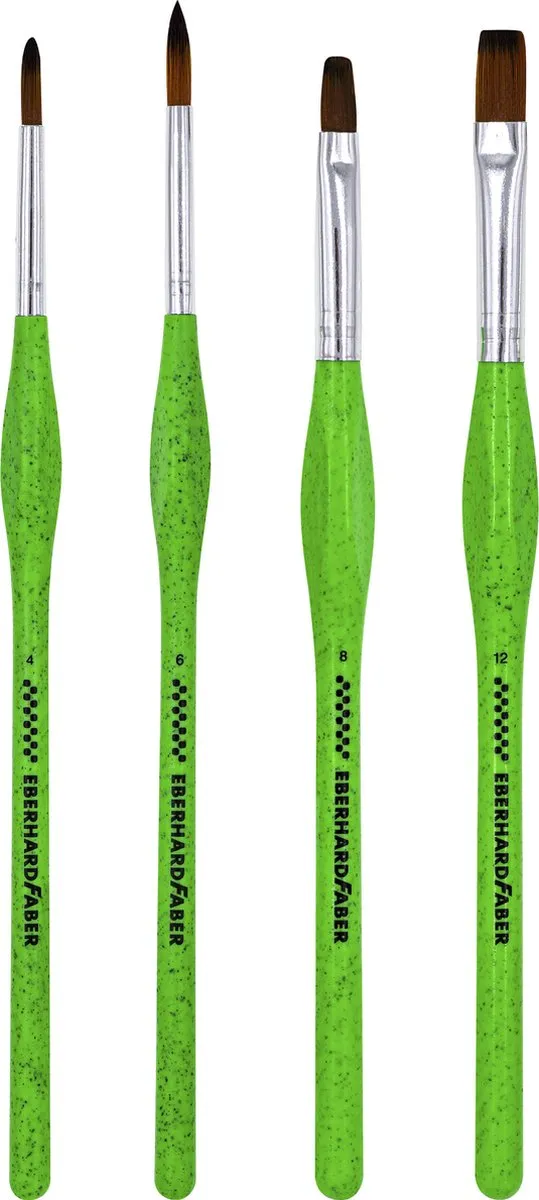 Eberhard Faber Green Winner Penselenset - 4 Stuks