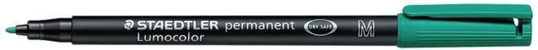STAEDTLER Lumocolor 317 Permanent Viltstift M Groen - 10 Stuks