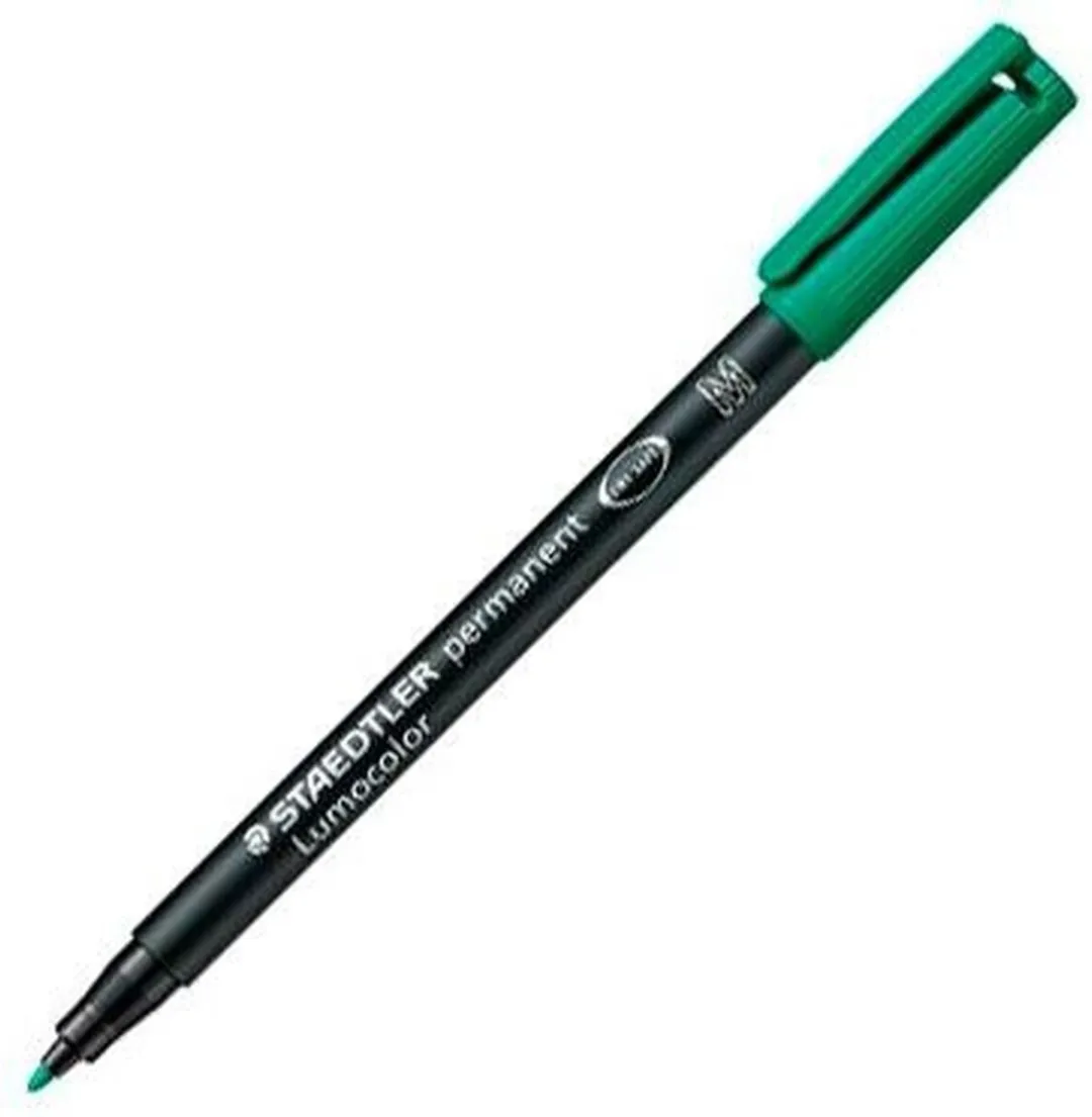 STAEDTLER Lumocolor 317 Permanent Viltstift M Groen