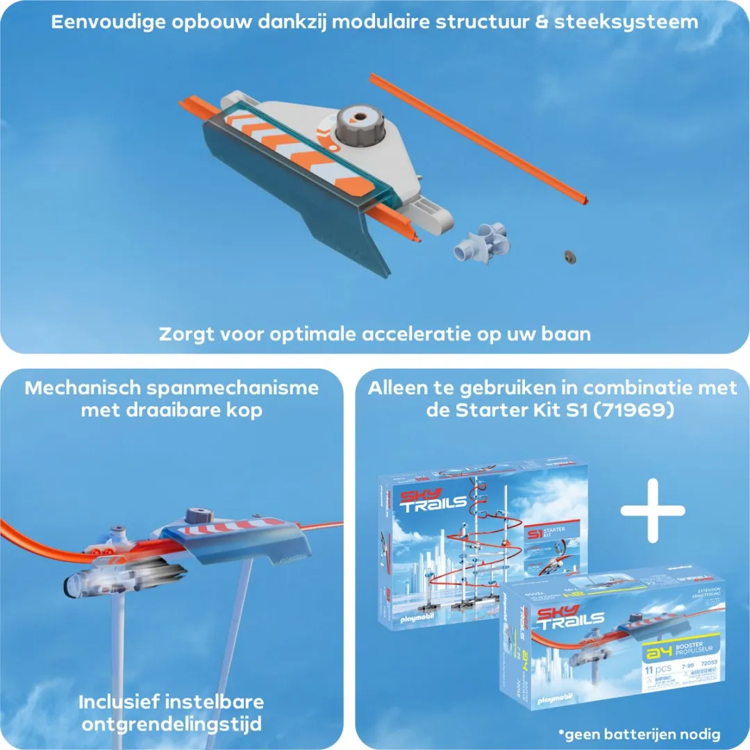 Playmobil Sky Trails Booster 72059 - Krachtversneller - Meerkleurig