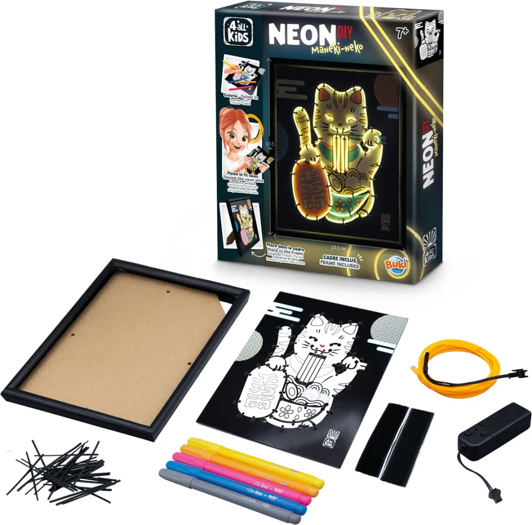 Buki France Neonframe Maneki Neko Knutselset