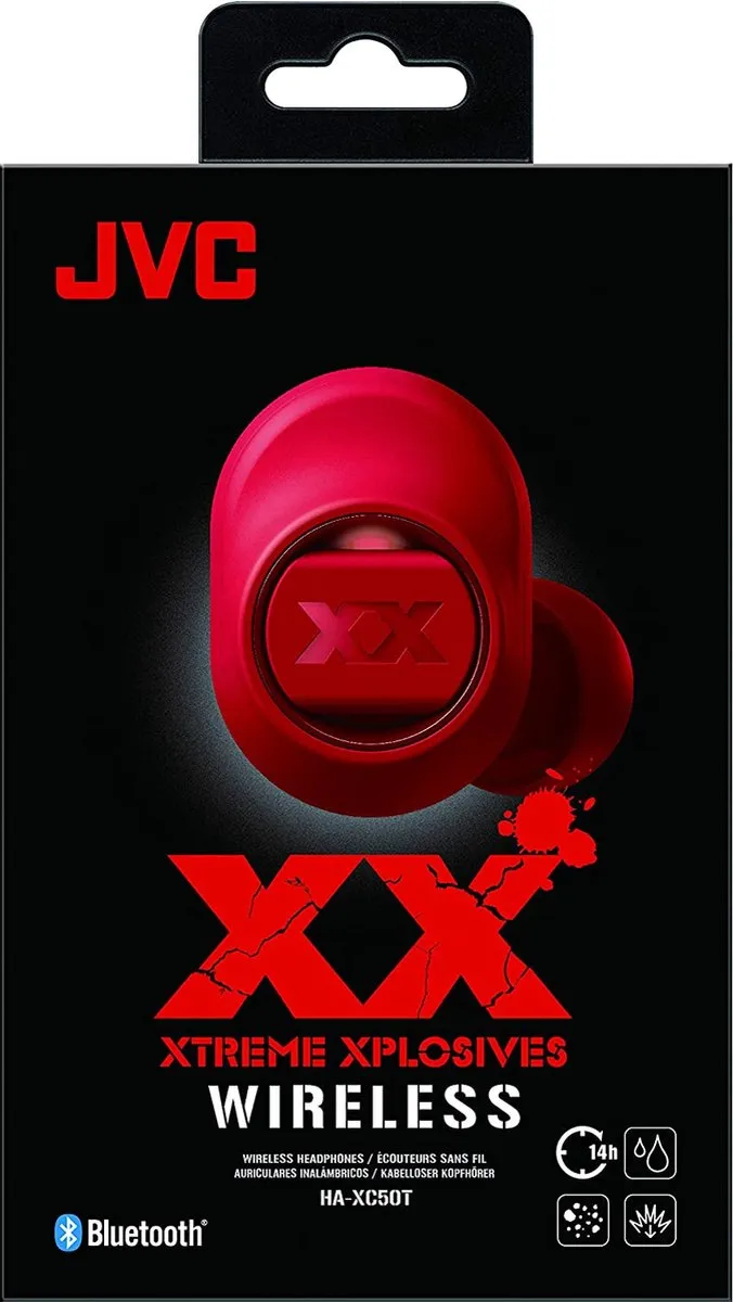JVC HA-XC50T-R True Wireless Hoofdtelefoon - Rood