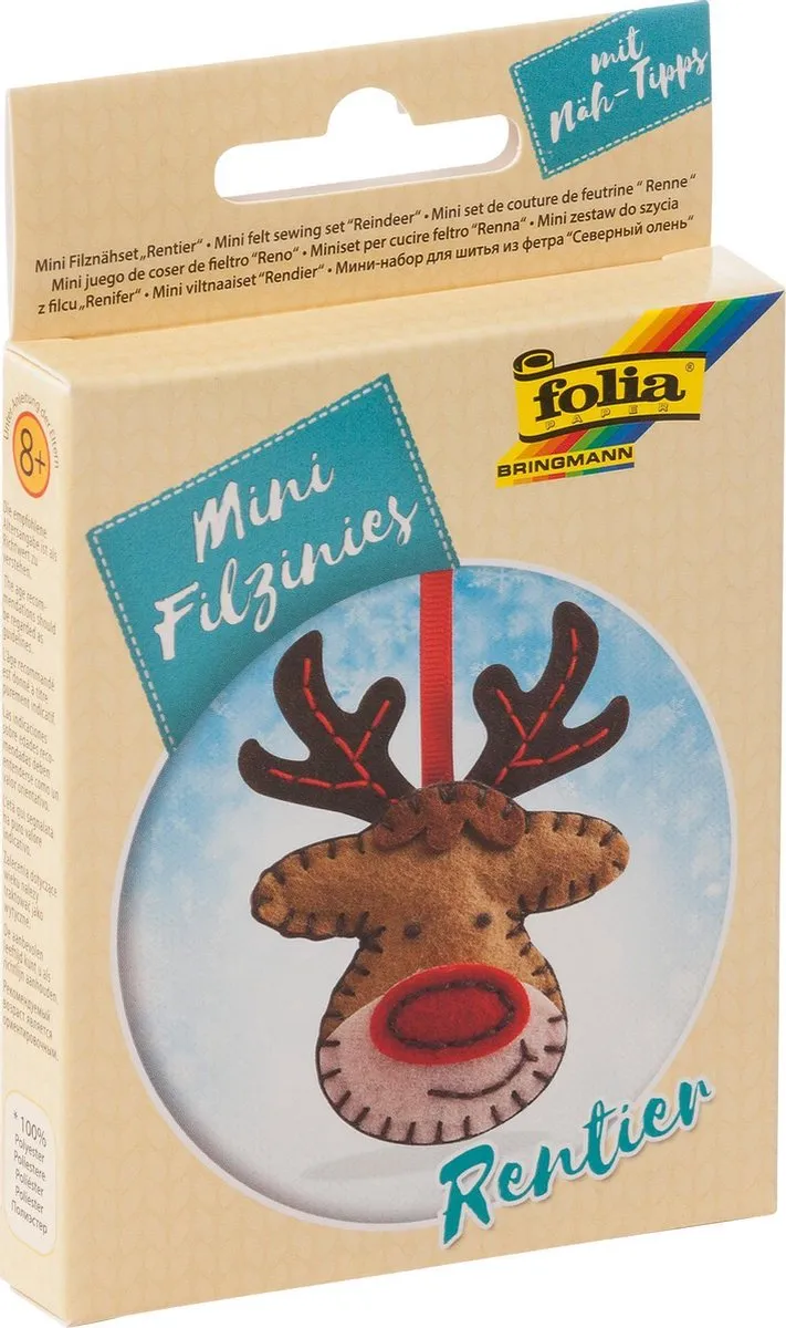 Folia Minifiguur Vilt Rendier Hanger