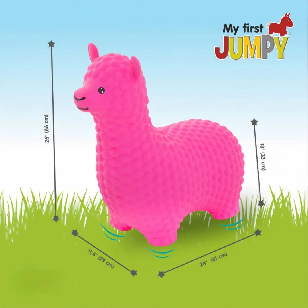 VTOYZ-GERARDOS JUMPY Alpaca Skippybal Roze - 100 kg - Incl. pomp - afbeelding 6 van 6