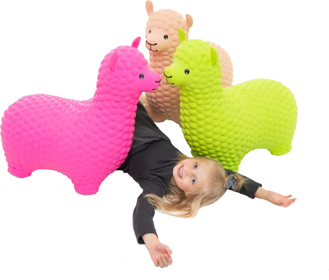 VTOYZ-GERARDOS JUMPY Alpaca Skippybal Roze - 100 kg - Incl. pomp