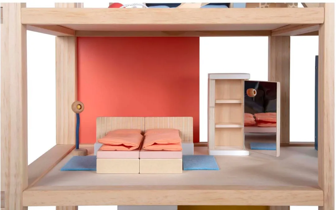 Small Foot Houten Poppenhuis met Meubels - 5 Poppen