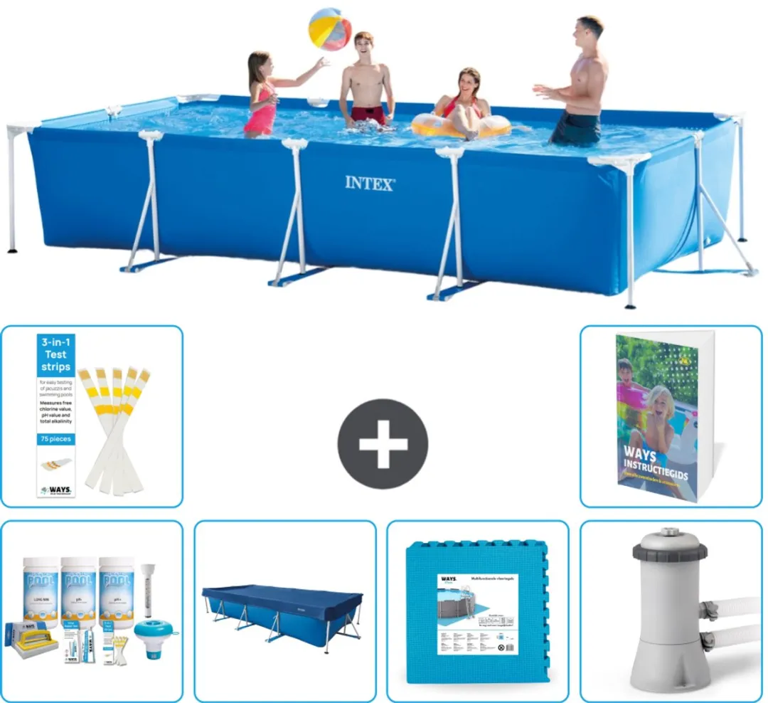 Intex Rechthoekig Frame Zwembad 450x220cm