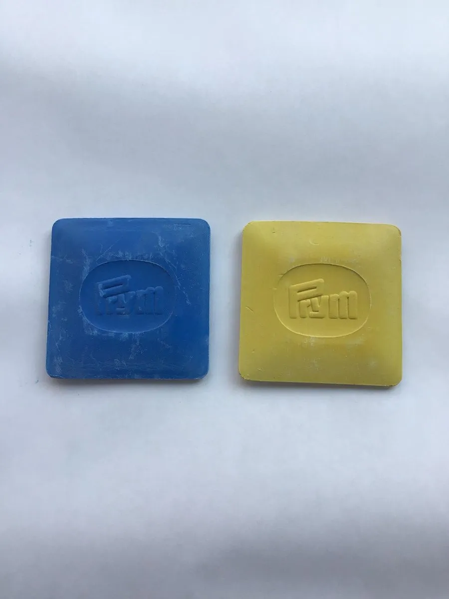 Prym Kleermakerskrijt Geel & Blauw - 2 Stuks