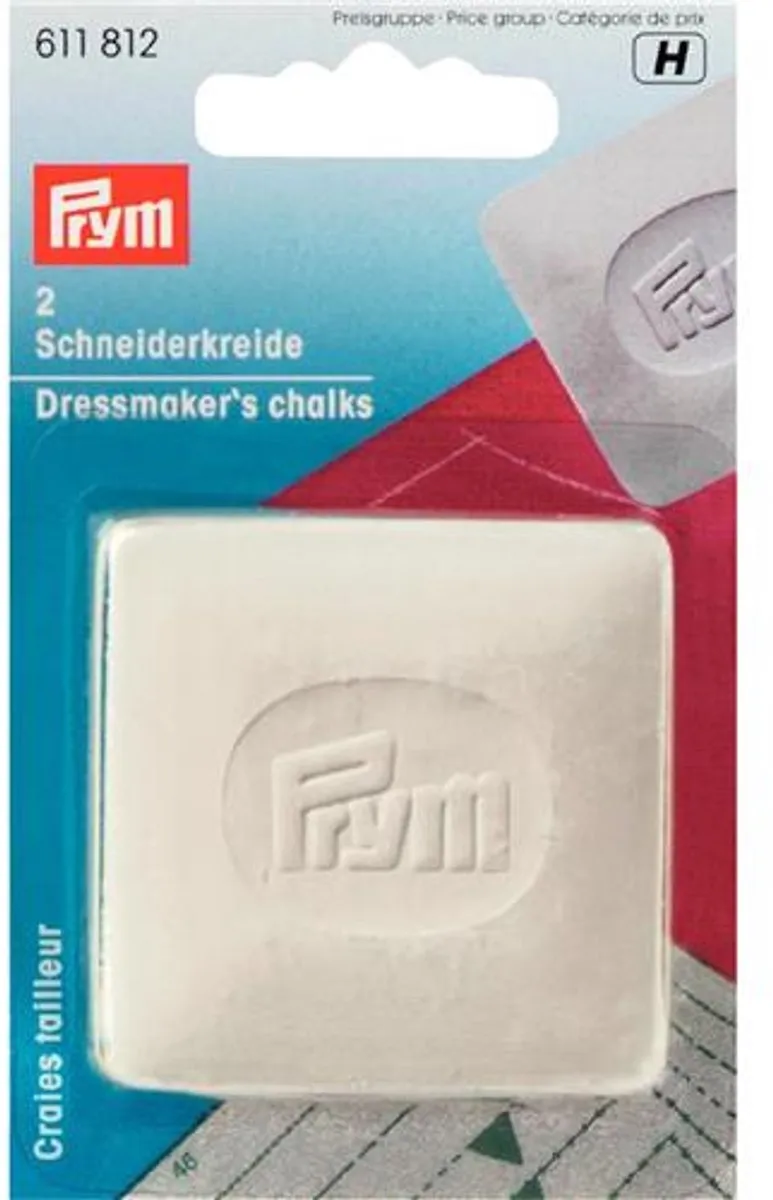 Prym Kleermakerskrijt Geel & Blauw - 2 Stuks