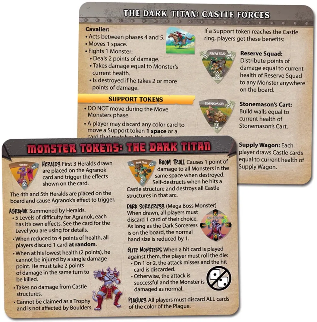 Fireside Games Castle Panic The Dark Titan Expansion 2e Editie