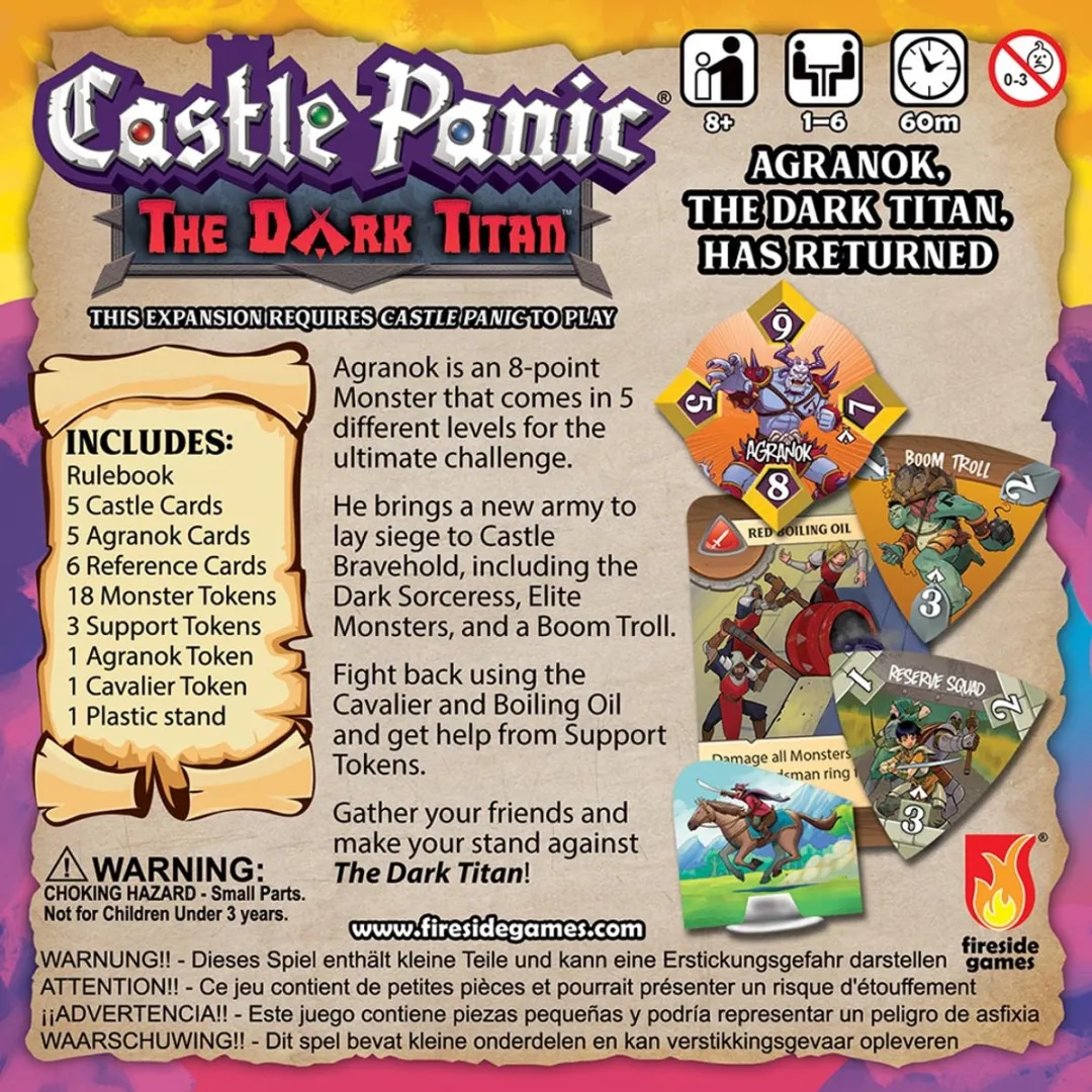 Fireside Games Castle Panic The Dark Titan Expansion 2e Editie
