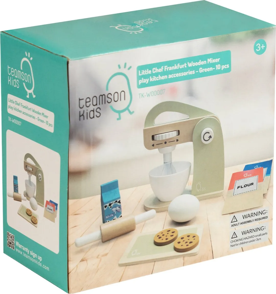 Teamson Kids Houten Speelkeuken Accessoires - Menger 10 Stuks Groen - afbeelding 6 van 6