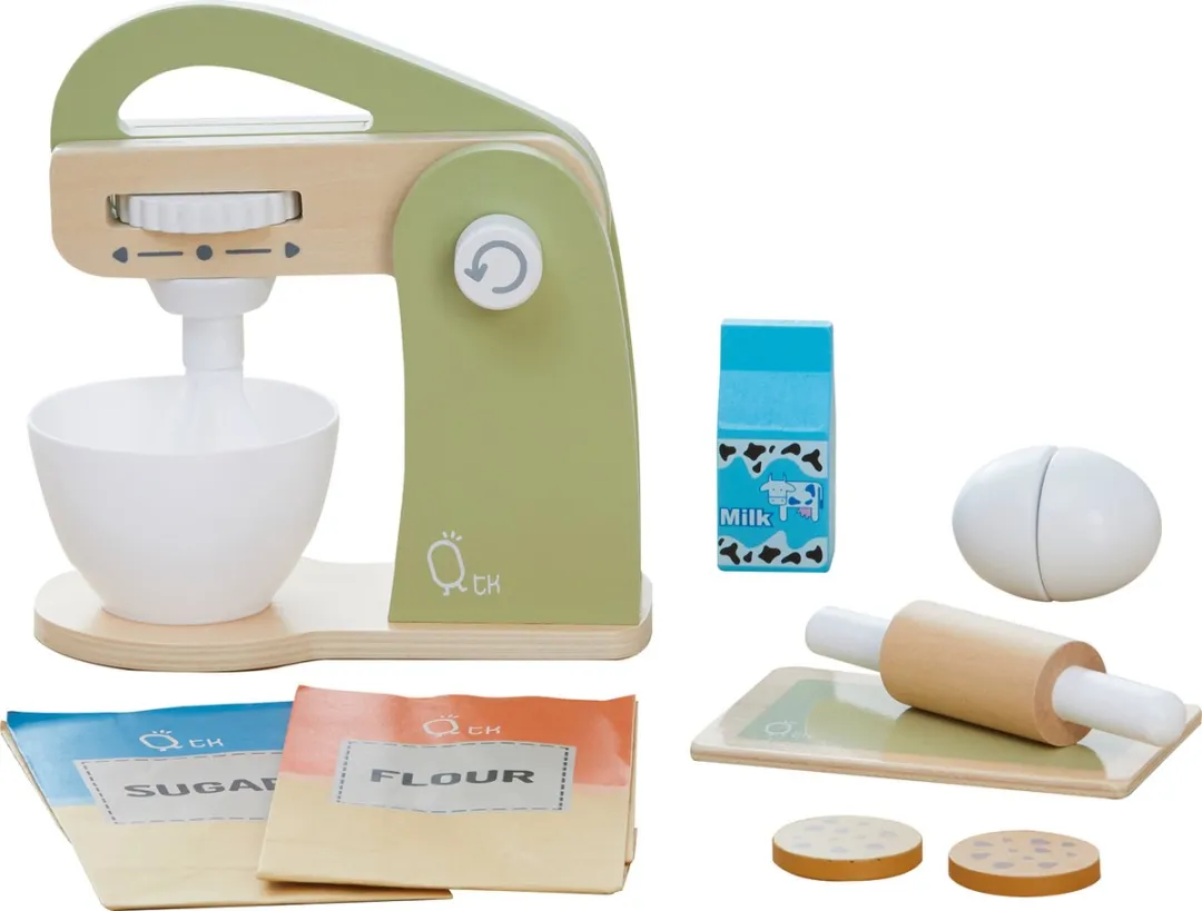 Teamson Kids Houten Speelkeuken Accessories - Menger - 10 Stuks - Kinderspeelgoed - Groen