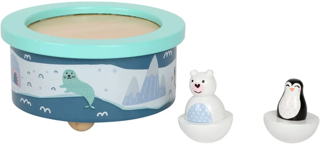 Small Foot Houten Muziekdoos Noordpool - Opwindbaar - Meerkleur - afbeelding 3 van 6