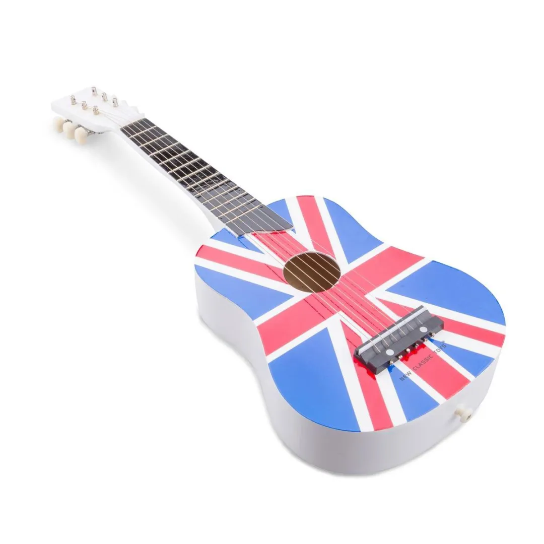 New Classic Toys Gitaar de luxe UK - Blauw/Rood