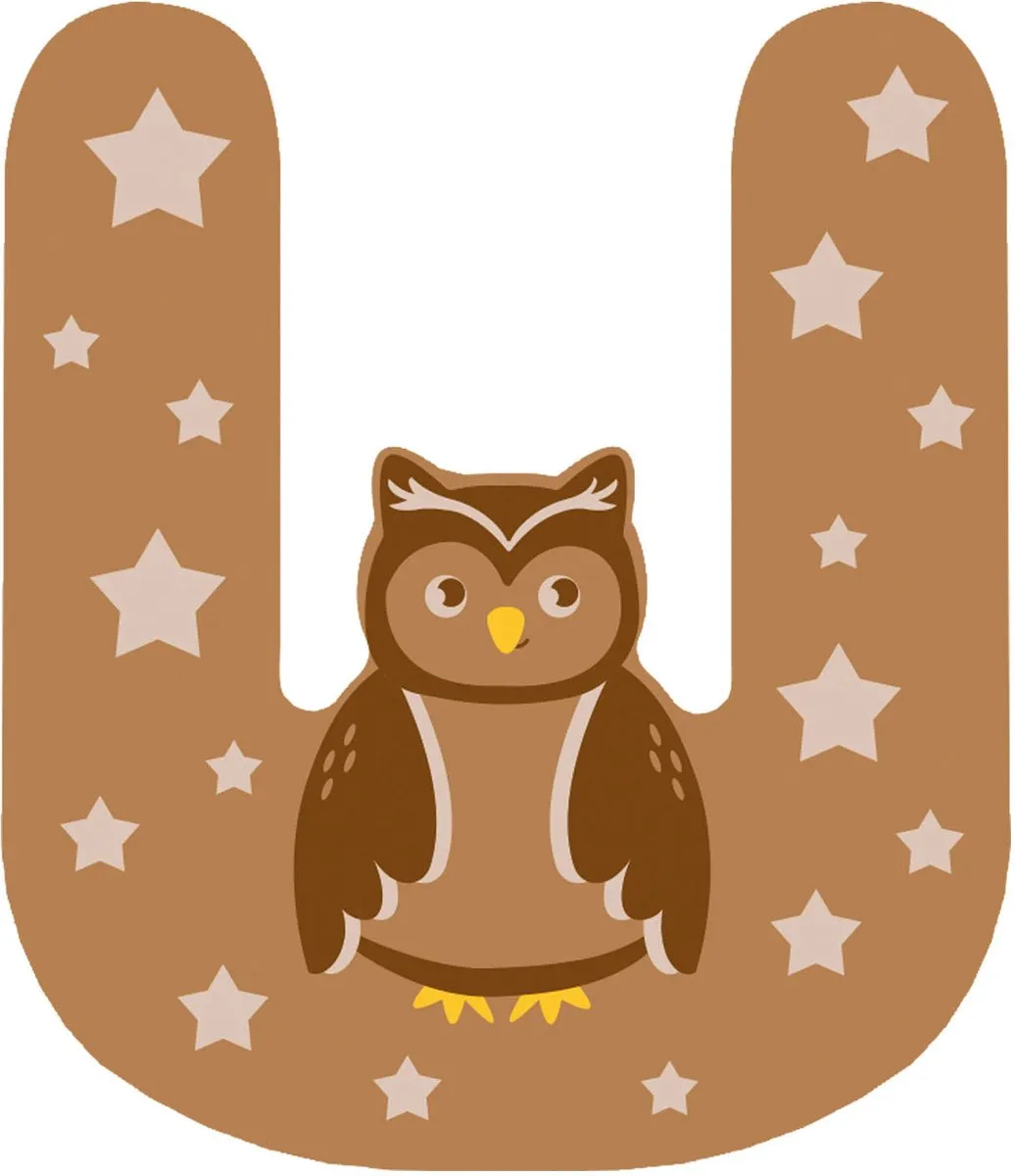 Small Foot Houten Kinderletter U - Multicolor
