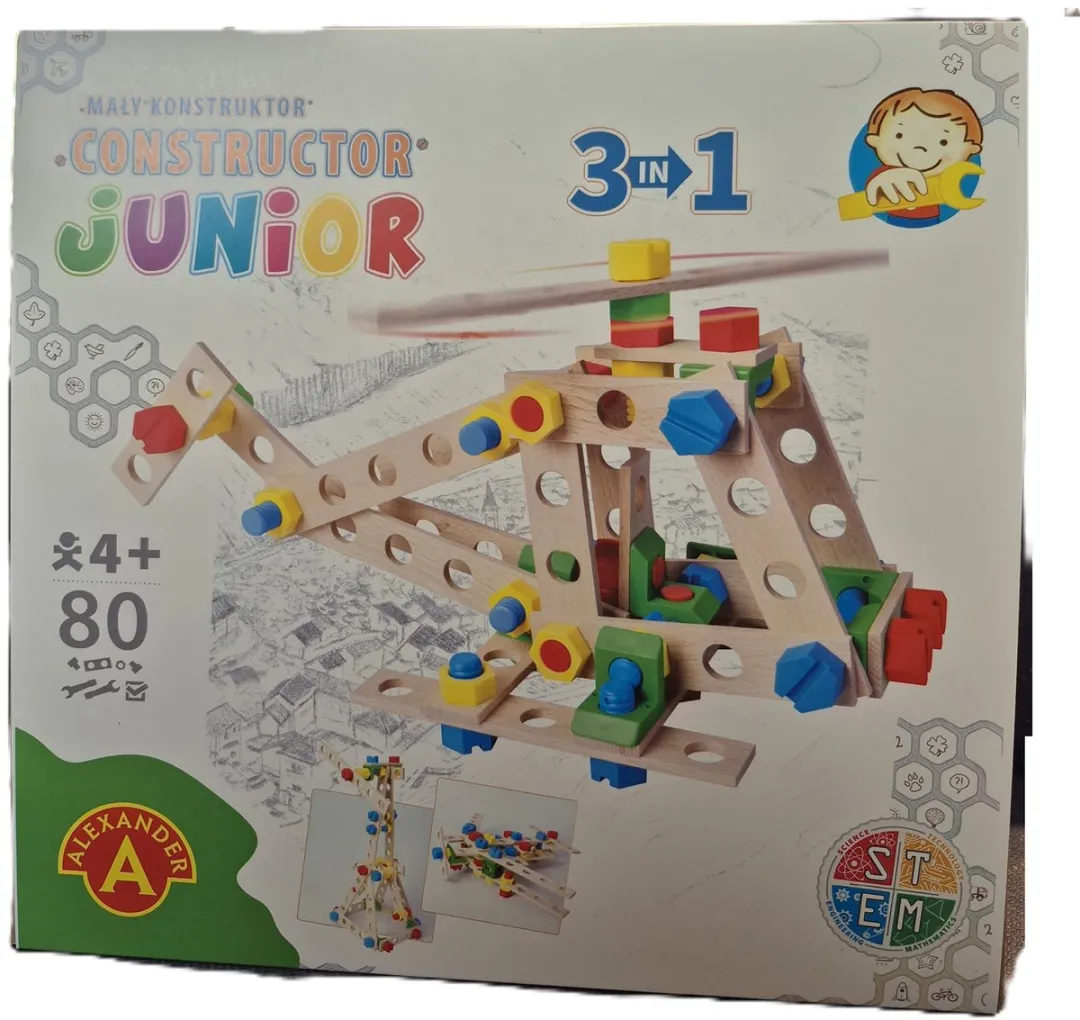 Alexander Toys Constructor Junior Helikopter 80 Stuks - Multicolor