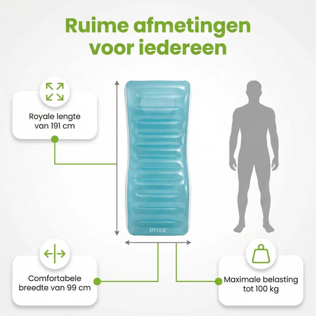 Intex Rond Opblaasbaar Easy Set Zwembad - 396 x 84 cm - Blauw - Inclusief Pomp Afdekzeil - Loungebed - Solar Mat - 7-delig