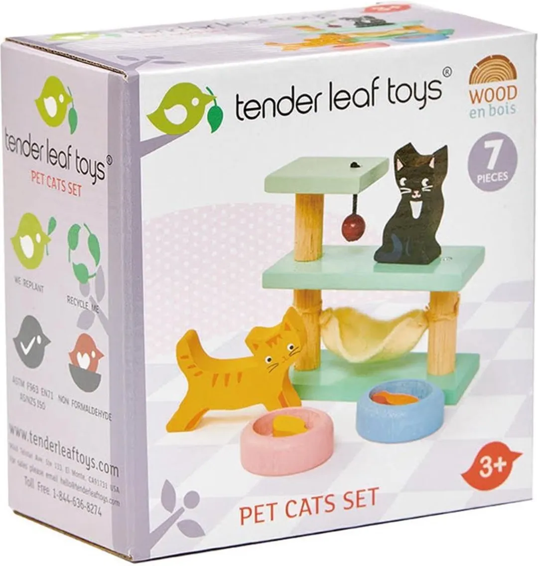 Tender Leaf Toys Huisdierenset Kat - Multi