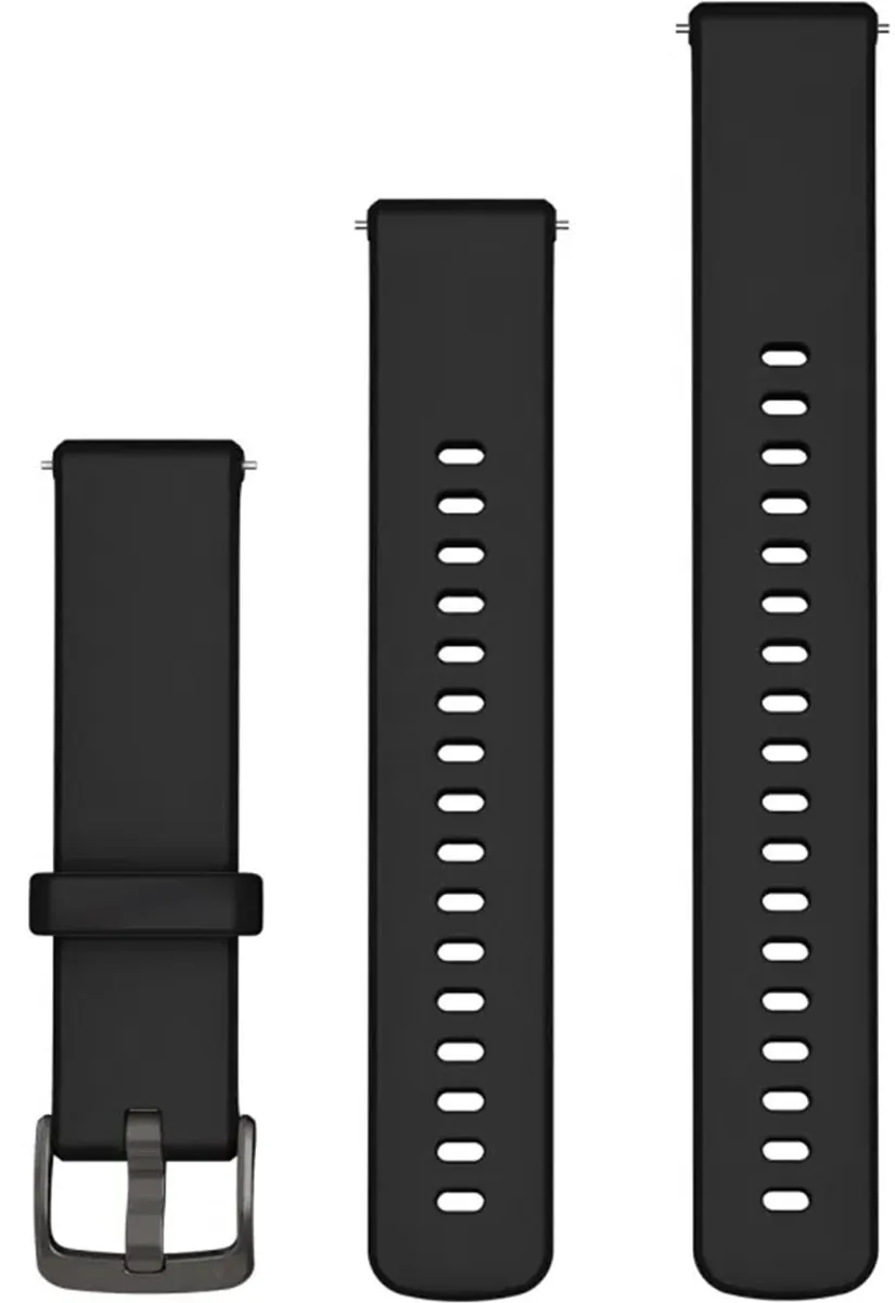Garmin Quick Release Siliconen Horlogebandje 18mm - Zwart