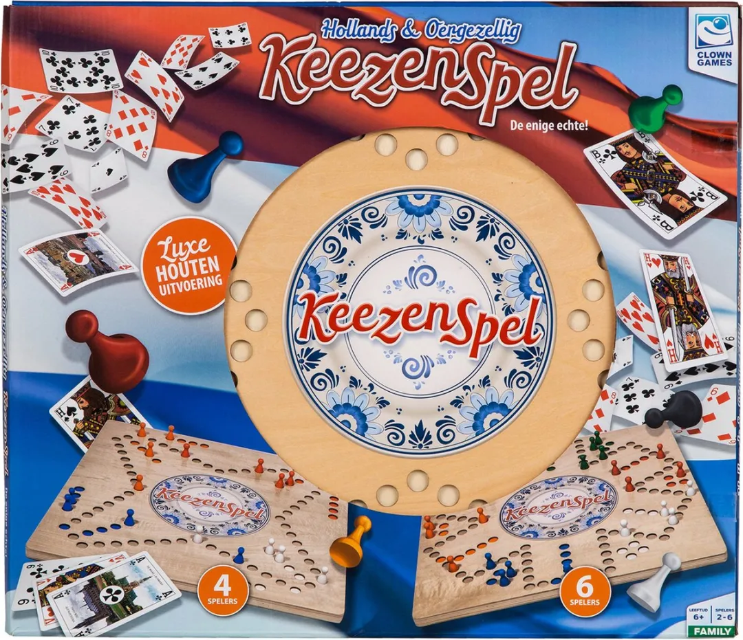 Clown Games Houten Keezenspel GT7262-HOT - 2-6 Spelers