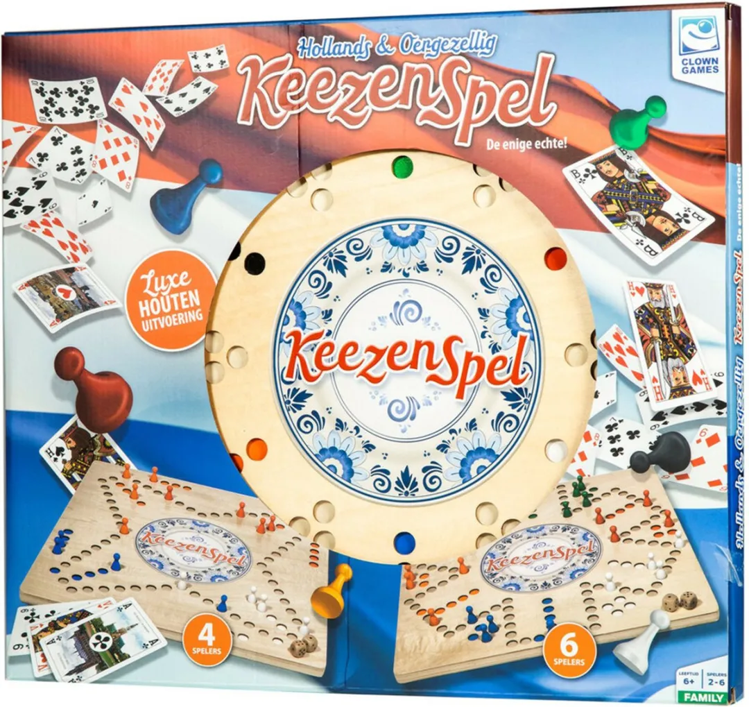 Clown Games Houten Keezenspel GT7262-HOT - 2-6 Spelers