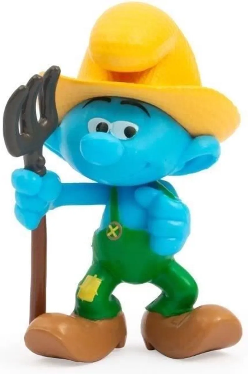 GP TOYS Smurfen Speelset PUF142 - Azrael, Smurfin & Boerensmurf - Blauw