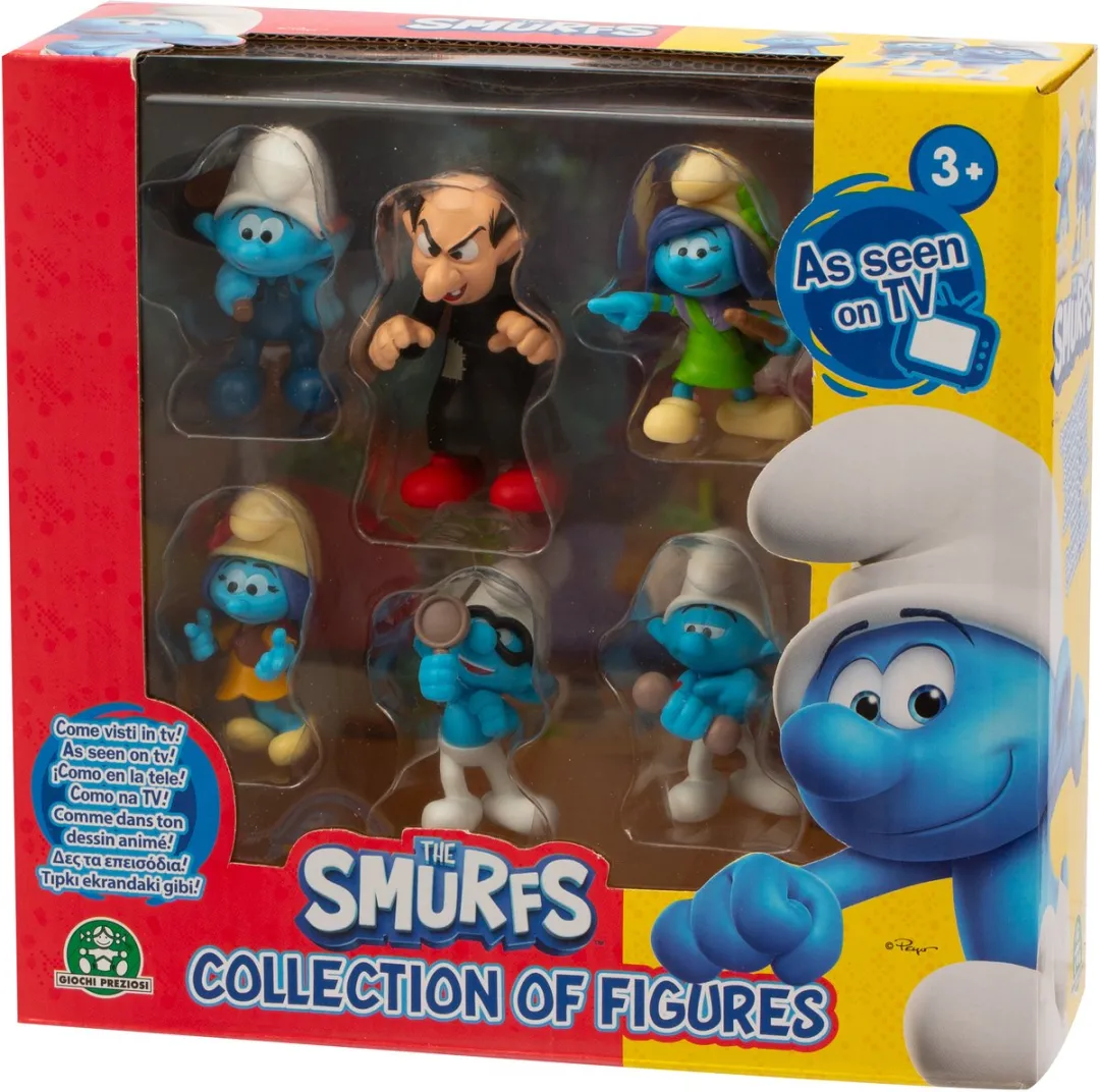 GP TOYS Smurfen Speelset PUF142 - Azrael, Smurfin & Boerensmurf - Blauw - afbeelding 6 van 6
