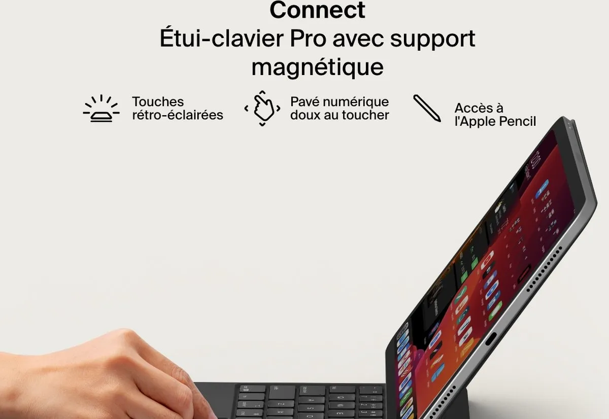 Belkin Pro Toetsenbordhoes BBZ002fr-v3 - iPad 10e Gen 10,9" - Zwart - afbeelding 6 van 6